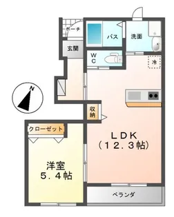 グローリオII【1階】の間取り