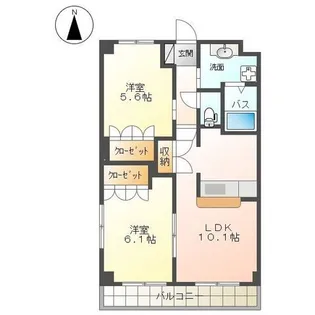 プラザ・シフォレI【2階】の間取り