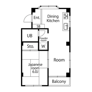幸栄ハイツ2号館【2階】の間取り
