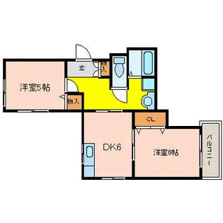 光南ガーデンハイツI【4階】の間取り