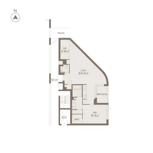 THE GRANDUO KAMIMEGURO【1階】の間取り