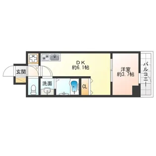 リヴェント福島野田【11階】の間取り