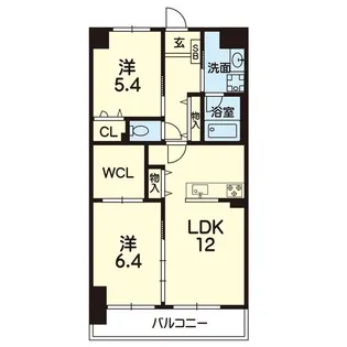 コンフォートパレス the Yuuki【3階】の間取り