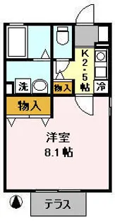 ブラン・シェソワ中馬込【1階】の間取り