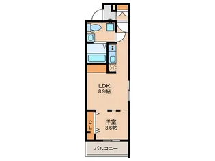 QUADOR藤崎【3階】の間取り