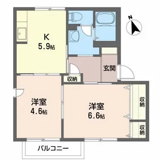 ディアス大館【2階】の間取り