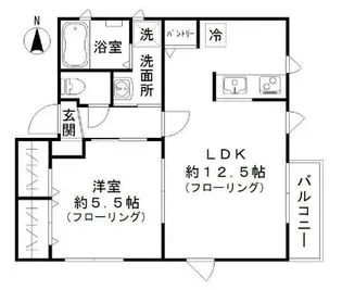 ブリランテ千鳥町【3階】の間取り