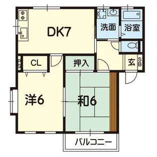 メゾンエスポワール【2階】の間取り