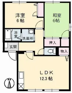 エクセル・メゾン C棟【2階】の間取り