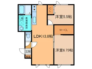 ラフィン2【1階】の間取り