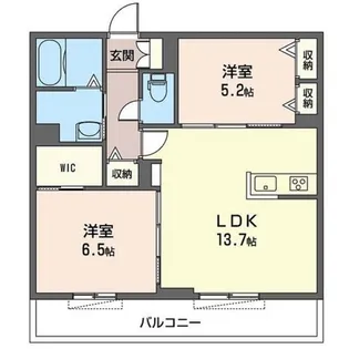 ボー・ラヴィルII【2階】の間取り