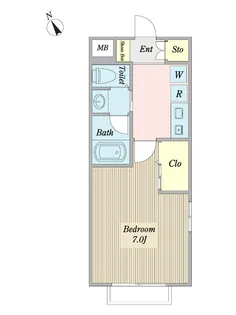 西サンノービル【3階】の間取り