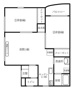 メルセ【2階】の間取り