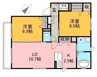 クレスト妙典I【3階】の間取り