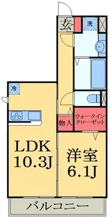 フォレスタレザイア【1階】の間取り
