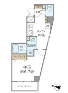コスモリード大森北【4階】の間取り