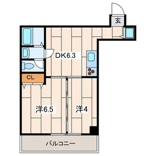 ローズマンションR&A【3階】の間取り