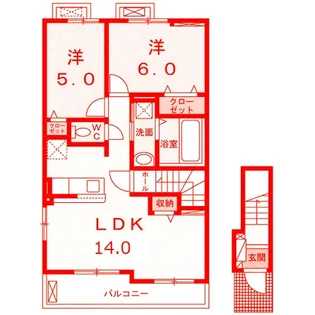 カメリアK・IIIの間取り