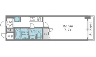 ラナップスクエア南堀江【7階】の間取り