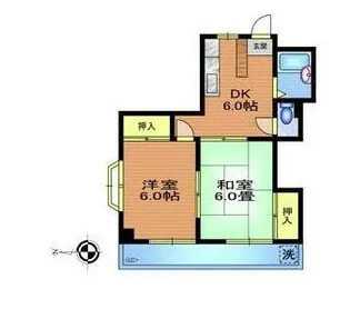 寿マンション【2階】の間取り