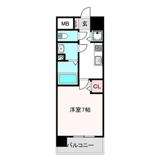 TOYOTOMI STAY Premium阿倍野天王寺【9階】の間取り