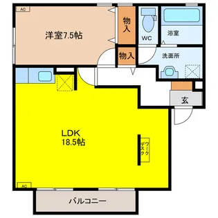 パークハイム A・B【2階】の間取り