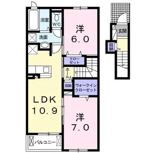 モンテ・レオーネ【2階】の間取り