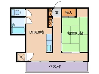 ドムスよど【4階】の間取り