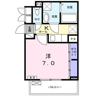 ピエ リヴェール【2階】の間取り