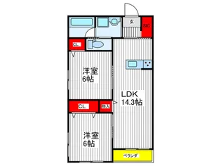 View新小平【3階】の間取り