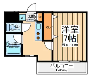 サンモール淵野辺【1階】の間取り
