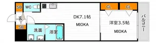 レオンコンフォート天王寺東【3階】の間取り