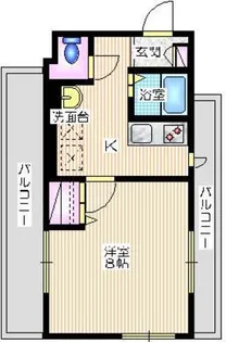 ラフィネ横浜【3階】の間取り