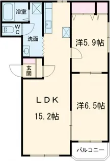 セルジェ糠野目【1階】の間取り