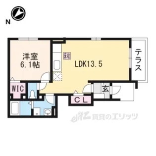 カーサ・ジェルメ【1階】の間取り