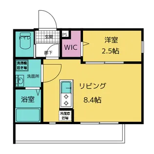 KLEIS川越【2階】の間取り