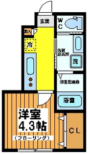 ソルナクレイシア方南町【1階】の間取り