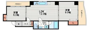 シャンクレール南久宝寺【6階】の間取り