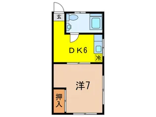 スカイハイツ【2階】の間取り