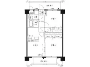 GRANDO DE OSHIMA【1階】の間取り