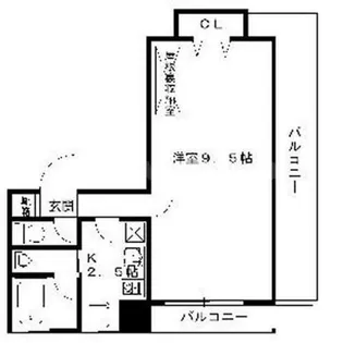 パラッツオ新町【9階】の間取り