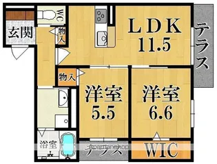 ShaMaison Laputa (シャーメゾン ラピュタ)【1階】の間取り