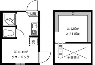 フェリスコットン【1階】の間取り
