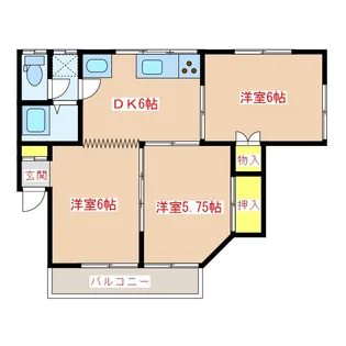 サープラス【2階】の間取り
