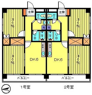 長庄ビル【4階】の間取り