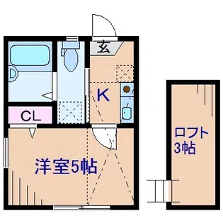ディアコート篠原【1階】の間取り