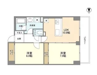 Blance SHIBAURA【8階】の間取り