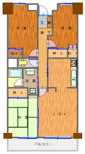 紫塚メゾン【6階】の間取り