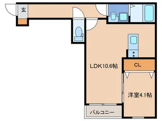 ゲート名島【2階】の間取り