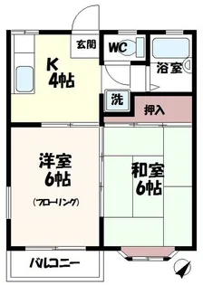 ガーデン若葉【1階】の間取り